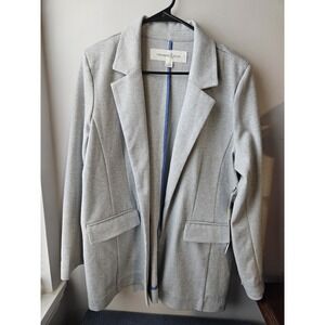 Treasure & Bond Women's‎ Herringbone Knit Blazer Grey Tile Size L NWT Nordstrom